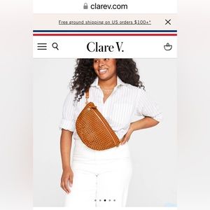 Clare V Grande Fanny in Tan Rattan. Purchased April 2023. Used twice. EXCELLENT